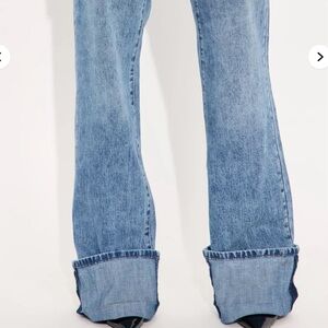 NEW Fashion Nova Jr. 9 On My Radar Cuffed Wide Leg Jeans